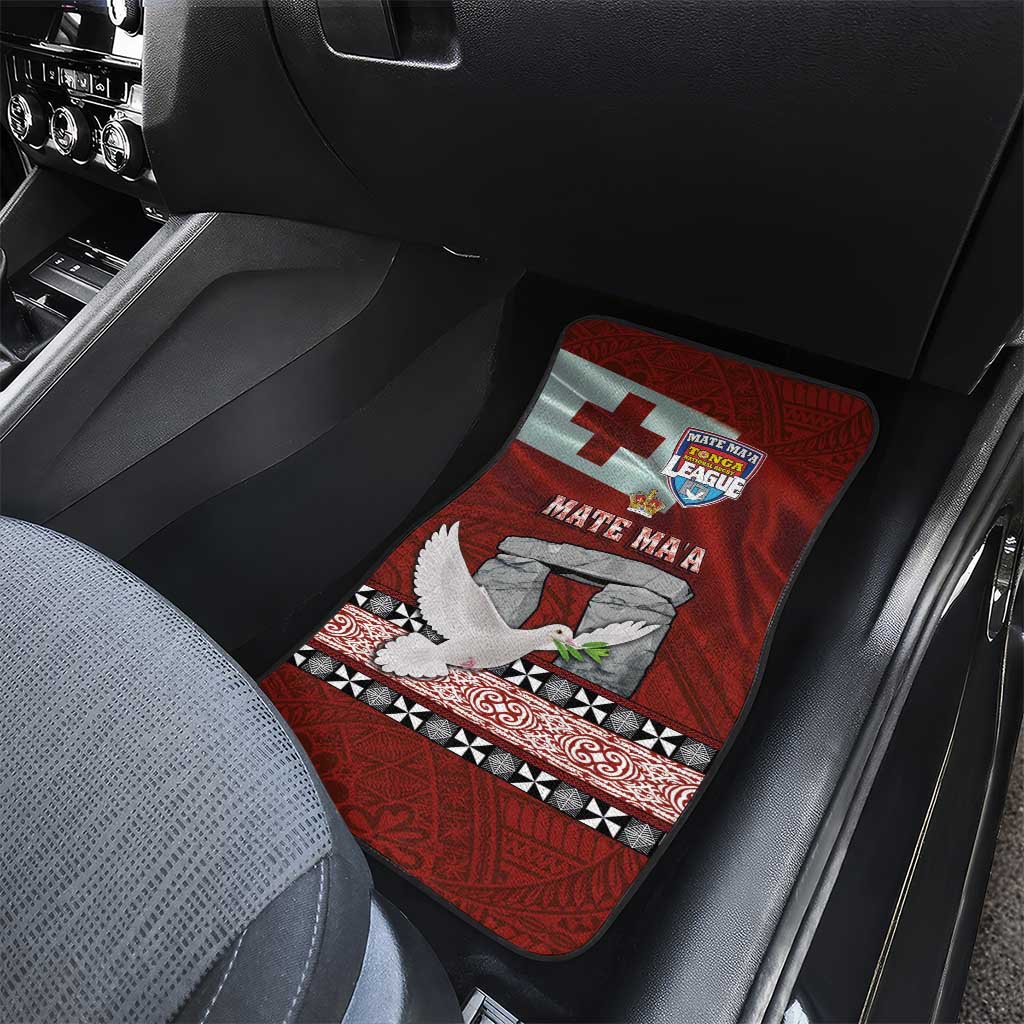 Mate Ma'a Tonga Car Mats Haamonga a Maui and White Dove - Tongan Kupesi Ngatu LT03 - Polynesian Pride