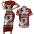 Mate Ma'a Tonga Couples Matching Short Sleeve Bodycon Dress and Hawaiian Shirt Haʻamonga ʻa Maui and White Dove - Tongan Kupesi Ngatu