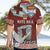 Mate Ma'a Tonga Hawaiian Shirt Haʻamonga ʻa Maui and White Dove - Tongan Kupesi Ngatu