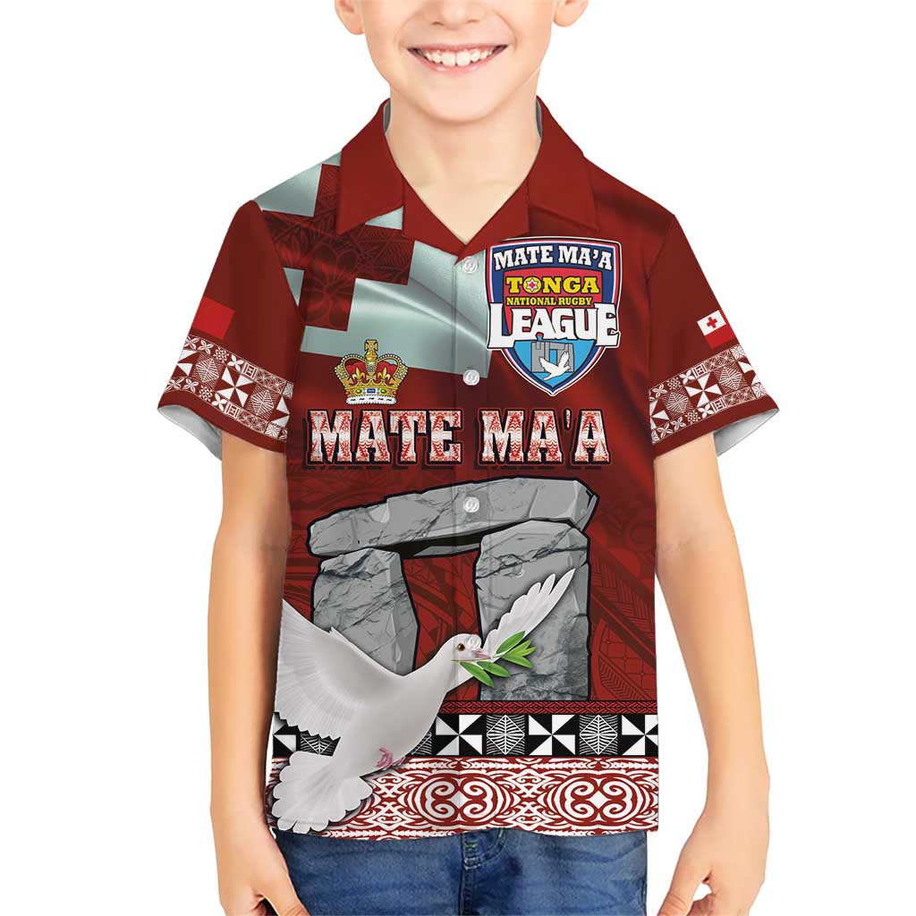 Mate Ma'a Tonga Hawaiian Shirt Haamonga a Maui and White Dove - Tongan Kupesi Ngatu LT03 - Polynesian Pride