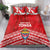 Mate Ma'a Tonga Bedding Set Douple White Dove and Kupesi Ngatu Art Tattoo