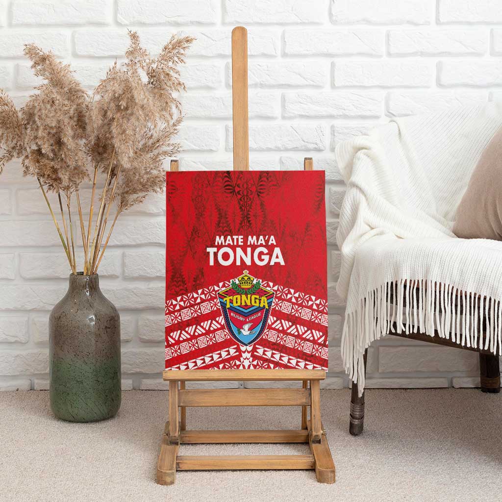 Mate Ma'a Tonga Canvas Wall Art Double White Dove and Kupesi Ngatu Art Tattoo LT03 - Polynesian Pride