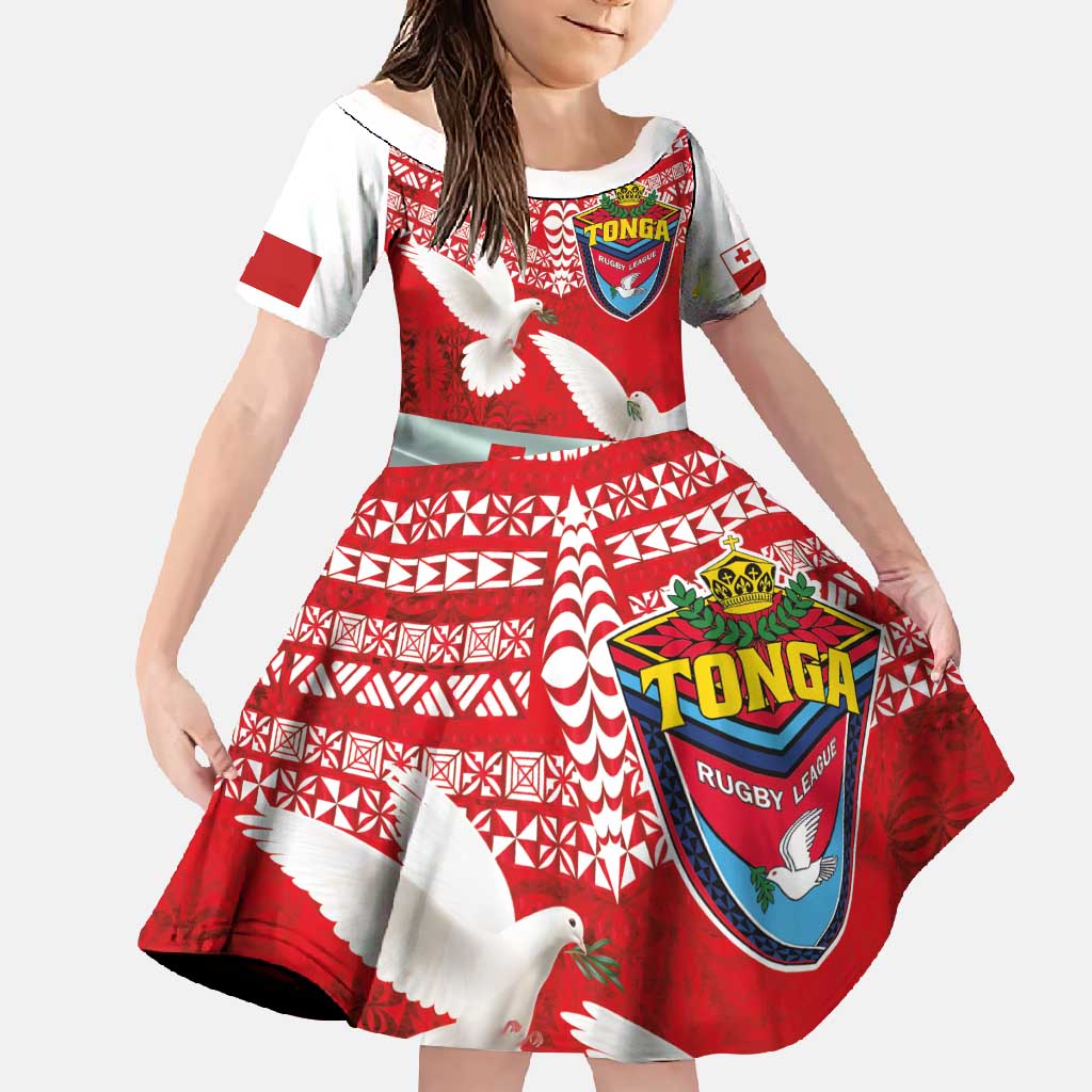 Mate Ma'a Tonga Family Matching Mermaid Dress and Hawaiian Shirt Douple White Dove and Kupesi Ngatu Art Tattoo