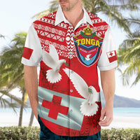 Mate Ma'a Tonga Hawaiian Shirt Double White Dove and Kupesi Ngatu Art Tattoo LT03 - Polynesian Pride