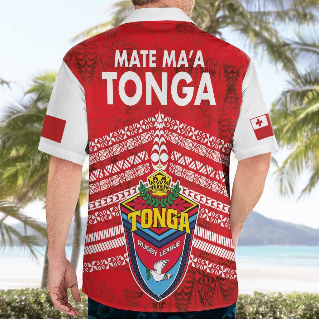 Mate Ma'a Tonga Hawaiian Shirt Double White Dove and Kupesi Ngatu Art Tattoo LT03 - Polynesian Pride