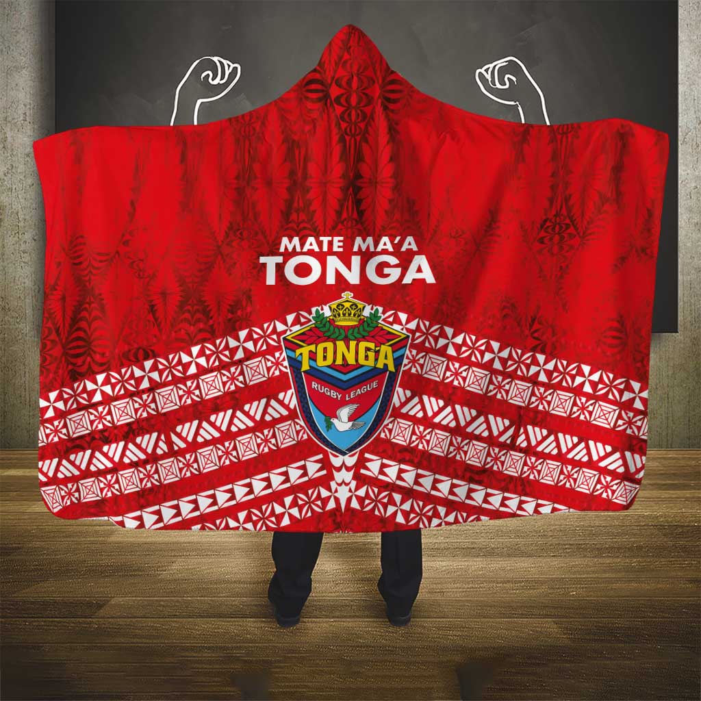 Mate Ma'a Tonga Hooded Blanket Double White Dove and Kupesi Ngatu Art Tattoo LT03 - Polynesian Pride