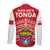 Mate Ma'a Tonga Long Sleeve Button Shirt Douple White Dove and Kupesi Ngatu Art Tattoo