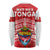 Mate Ma'a Tonga Long Sleeve Shirt Douple White Dove and Kupesi Ngatu Art Tattoo