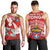 Mate Ma'a Tonga Men Tank Top Douple White Dove and Kupesi Ngatu Art Tattoo