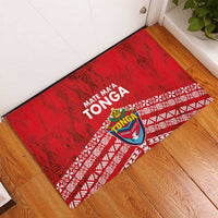 Mate Ma'a Tonga Rubber Doormat Double White Dove and Kupesi Ngatu Art Tattoo LT03 - Polynesian Pride
