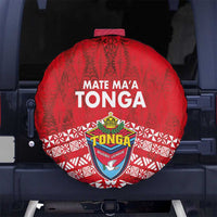 Mate Ma'a Tonga Spare Tire Cover Double White Dove and Kupesi Ngatu Art Tattoo LT03 - Polynesian Pride
