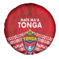 Mate Ma'a Tonga Spare Tire Cover Double White Dove and Kupesi Ngatu Art Tattoo LT03 - Polynesian Pride