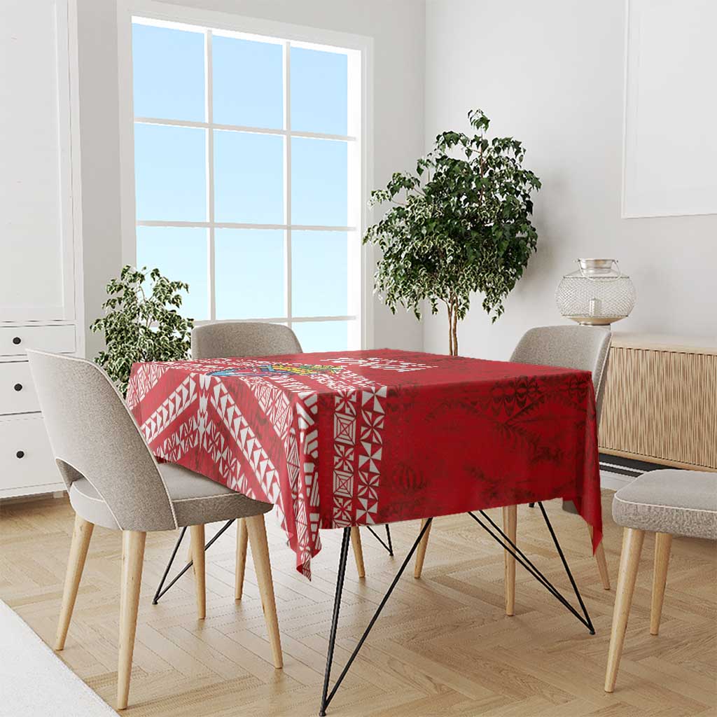Mate Ma'a Tonga Tablecloth Double White Dove and Kupesi Ngatu Art Tattoo LT03 - Polynesian Pride