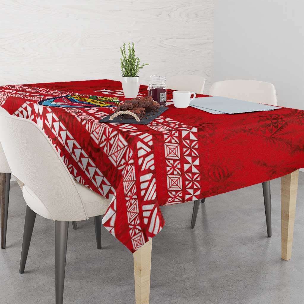 Mate Ma'a Tonga Tablecloth Double White Dove and Kupesi Ngatu Art Tattoo LT03 - Polynesian Pride