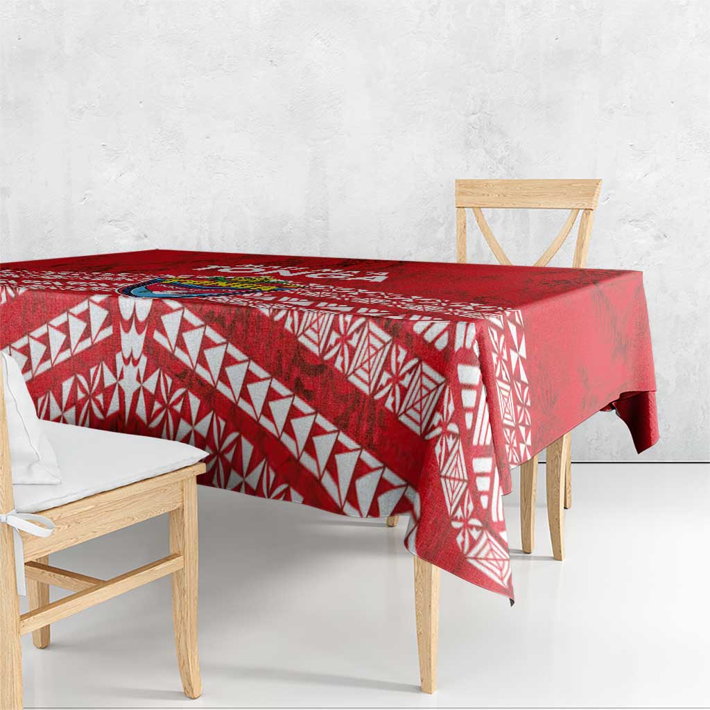 Mate Ma'a Tonga Tablecloth Double White Dove and Kupesi Ngatu Art Tattoo LT03 - Polynesian Pride