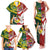 Custom Mate Ma'a Tonga and Australia Kangaroo Family Matching Tank Maxi Dress and Hawaiian Shirt Nation Seal with Mascot Aboriginal and Tongan Kupesi Ngatu Art