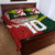 Custom Mate Ma'a Tonga and Australia Kangaroo Quilt Bed Set Nation Seal with Mascot Aboriginal and Tongan Kupesi Ngatu Art