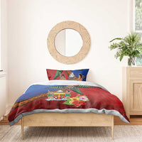 Personalised Fiji and Rotuma Together Bedding Set Fjian Masi and Pacific Pattern Mix Culture