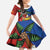 Personalised Fiji and Rotuma Together Family Matching Tank Maxi Dress and Hawaiian Shirt Fjian Masi and Pacific Pattern Mix Culture