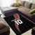 Custom New Zealand Rugby Area Rug Maori and Silver Fern Half Style