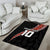 Custom New Zealand Rugby Area Rug Maori and Silver Fern Half Style