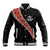 Custom New Zealand Rugby Baseball Jacket Maori and Silver Fern Half Style