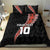 Custom New Zealand Rugby Bedding Set Maori and Silver Fern Half Style