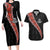 Custom New Zealand Rugby Couples Matching Long Sleeve Bodycon Dress and Hawaiian Shirt Maori and Silver Fern Half Style