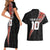 Custom New Zealand Rugby Couples Matching Short Sleeve Bodycon Dress and Hawaiian Shirt Maori and Silver Fern Half Style