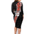 Custom New Zealand Rugby Family Matching Long Sleeve Bodycon Dress and Hawaiian Shirt Maori and Silver Fern Half Style