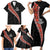 Custom New Zealand Rugby Family Matching Short Sleeve Bodycon Dress and Hawaiian Shirt Maori and Silver Fern Half Style