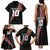 Custom New Zealand Rugby Family Matching Tank Maxi Dress and Hawaiian Shirt Maori and Silver Fern Half Style