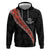 Custom New Zealand Rugby Hoodie Maori and Silver Fern Half Style