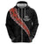 Custom New Zealand Rugby Hoodie Maori and Silver Fern Half Style