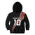 Custom New Zealand Rugby Kid Hoodie Maori and Silver Fern Half Style