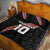 Custom New Zealand Rugby Quilt Bed Set Maori and Silver Fern Half Style