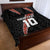 Custom New Zealand Rugby Quilt Bed Set Maori and Silver Fern Half Style