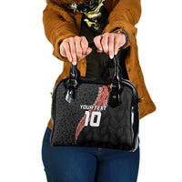 Custom New Zealand Rugby Shoulder Handbag Maori and Silver Fern Half Style