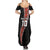 Custom New Zealand Rugby Summer Maxi Dress Maori and Silver Fern Half Style