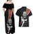 New Zealand Maori Warrior Rugby Couples Matching Off Shoulder Maxi Dress and Hawaiian Shirt Maori and Silver Fern Half Style