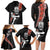 New Zealand Maori Warrior Rugby Family Matching Long Sleeve Bodycon Dress and Hawaiian Shirt Maori and Silver Fern Half Style