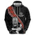 New Zealand Maori Warrior Rugby Hoodie Maori and Silver Fern Half Style