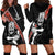 New Zealand Maori Warrior Rugby Hoodie Dress Maori and Silver Fern Half Style