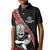 New Zealand Maori Warrior Rugby Kid Polo Shirt Maori and Silver Fern Half Style