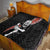 New Zealand Maori Warrior Rugby Quilt Maori and Silver Fern Half Style