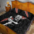 New Zealand Maori Warrior Rugby Quilt Bed Set Maori and Silver Fern Half Style