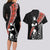 New Zealand Maori Rugby Player Couples Matching Long Sleeve Bodycon Dress and Hawaiian Shirt Maori and Silver Fern Half Style