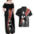 New Zealand Maori Rugby Player Couples Matching Off Shoulder Maxi Dress and Hawaiian Shirt Maori and Silver Fern Half Style