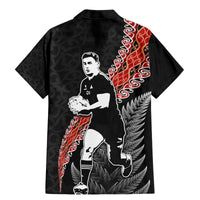 New Zealand Maori Rugby Player Family Matching Mermaid Dress and Hawaiian Shirt Maori and Silver Fern Half Style