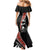 New Zealand Maori Rugby Player Mermaid Dress Maori and Silver Fern Half Style